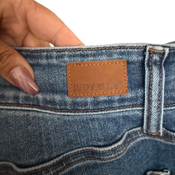 Judy Blue Womens Wide Leg Jeans 14W Blue Denim - Picture 6 of 6